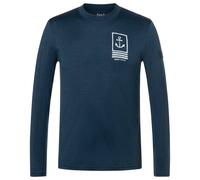super.natural - Lil Anchor Bio Jersey L/S - Haut en mérinos - L - blueberry / white stone