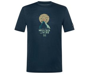 super.natural - No Map Tee - Haut en mérinos - XL - blueberry / various