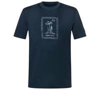 super.natural - Palm Island Bio Jersey Tee - Haut en mérinos - M - blueberry / white stone / ocean blue