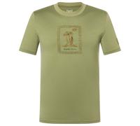 super.natural - Palm Island Bio Jersey Tee - Haut en mérinos - XL - sage / leaf melange / dried tobacco