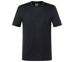 super.natural - Pocket Tee - Haut en mérinos - M - jet black
