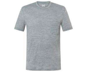 super.natural - Pocket Tee - Haut en mérinos - XXL - cashmere grey melange