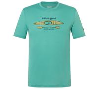 super.natural - River Pleasure Tee - Haut en mérinos - S - lagoon green / various