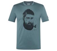 super.natural - Sailor Bio Jersey Tee - Haut en mérinos - L - turbulence blue / jet black