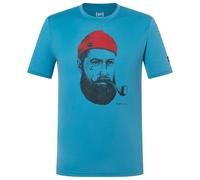 super.natural - Sailor Tee - Haut en mérinos - L - blue heaven / dark shadow melange / high risk red