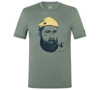 super.natural - Sailor Tee - Haut en mérinos - XL - eucalyptus / blueberry / aspen gold