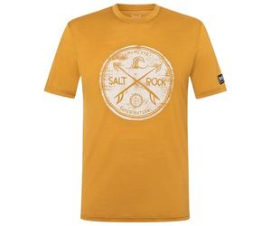 super.natural - Salt & Rock Tee - Haut en mérinos - 48/50 - M - dried tobacco / white stone