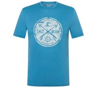 super.natural - Salt & Rock Tee - Haut en mérinos - 52 - L - blue heaven / white stone