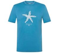 super.natural - Sea Star Tee - Haut en mérinos - M - blue heaven / various
