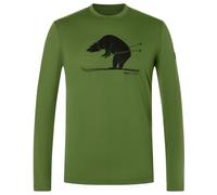 super.natural - Ski Karl L/S - Haut à manches longues - XXL - chive / jet black