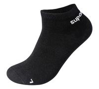 super.natural - Sneaker Socks 2-Pack - Chaussettes en laine mérinos - EU 45-48 - jet black / fresh white