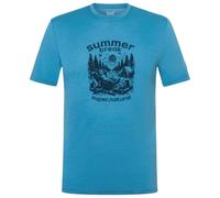 super.natural - Summer Break Tee - Haut en mérinos - L - blue heaven / blueberry