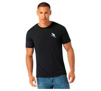 super.natural - Little Flear Tee - Haut en mérinos - S - jet black / vapor grey