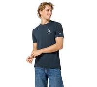 super.natural - Little Flear Tee - Haut en mérinos - M - blueberry / foggy blue
