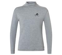 super.natural - Toni Roll Neck - Pull - M - cashmere grey melange / jet black / fresh white