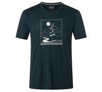 super.natural - Trace Hill Tee - Haut en mérinos - L - blueberry / various