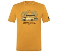 super.natural - Tropicar Tee - Haut en mérinos - M - dried tobacco / various