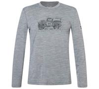 super.natural - Willi L/S - Haut en mérinos - L - cashmere grey melange / various