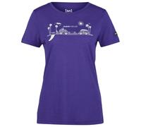 super.natural - Women's All On Board Tee - Haut en mérinos - XL - deep blue / natural white