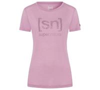 super.natural - Women's Arabesque Tee - Haut en mérinos - M - mauve mist / orchid