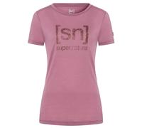 super.natural - Women's Arabesque Tee - Haut en mérinos - XS - orchid / copper