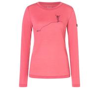 super.natural - Women's Bergglück L/S - Haut à manches longues - M - mauvewood / blueberry