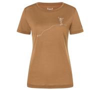 super.natural - Women's Bergglück Tee - Haut en mérinos - XS - kangaroo / feather grey