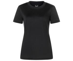 super.natural - Women's Casual Rib Bio Jersey Tee - Haut en mérinos - XL - jet black