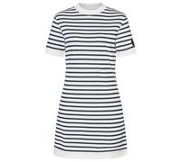 super.natural - Women's Casual Stripe Bio Dress - Robe - L - fresh white / navy stripe