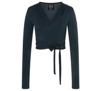 super.natural - Women's Cosy Wrap Around - Haut à manches longues - L - blueberry