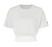 super.natural - Women's Crop Tee - Haut en mérinos - S - white stone melange / fresh white