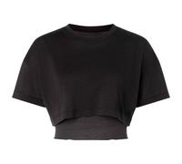 super.natural - Women's Crop Tee - Haut en mérinos - XL - jet black / jet black