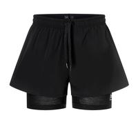 super.natural - Women's Double Layer Shorts - Short - L - jet black