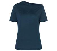 super.natural - Women's Drop Shoulder Tee - Haut en mérinos - M - blueberry