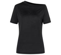 super.natural - Women's Drop Shoulder Tee - Haut en mérinos - M - jet black
