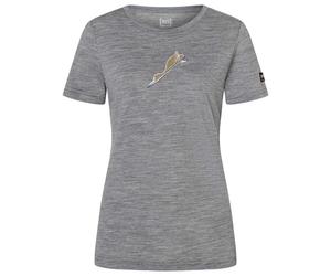 super.natural - Women's Duck Dive Tee - Haut en mérinos - S - cashmere grey melange / various