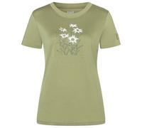 super.natural - Women's Edelweiss Bio Jersey Tee - Haut en mérinos - XL - sage / various