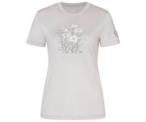 super.natural - Women's Edelweiss Bio Jersey Tee - Haut en mérinos - XS - white stone melange / various