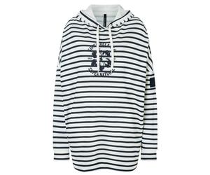 super.natural - Women's Feel Good Stripe Hibiskus Bio Hoodie - Sweat à capuche - S - stripe / salute