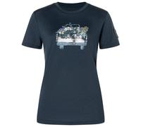 super.natural - Women's Flower Delivery Bio Jersey Tee - Haut en mérinos - L - blueberry / various