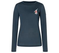super.natural - Women's Lil Ski Bunny L/S - Haut à manches longues - XS - blueberry / various