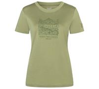 super.natural - Women's Mountain Lovers Bio Jersey Tee - Haut en mérinos - XS - sage / leaf melange