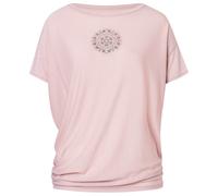 super.natural - Women's Ornamental Loose Tee - Haut en mérinos - XL - dusty rose / tapioca gl / stormy weather