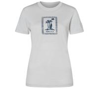 super.natural - Women's Palm Island Bio Jersey Tee - Haut en mérinos - S - white stone melange / blueberry