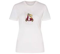 super.natural - Women's Racing Dachshund Bio Jersey Tee - Haut en mérinos - M - fresh white / various