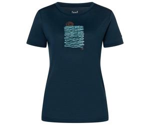 super.natural - Women's Sea Line Tee - Haut en mérinos - M - blueberry / various