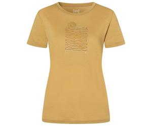 super.natural - Women's Sea Line Tee - Haut en mérinos - M - sahara / various