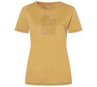 super.natural - Women's Sea Line Tee - Haut en mérinos - S - sahara / various