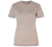 super.natural - Women's Sierra 140 Tee - Haut en mérinos - L - vintage khaki melange