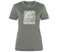 super.natural - Women's Snodrops Bio Jersey Tee - Haut en mérinos - M - eucalyptus / various